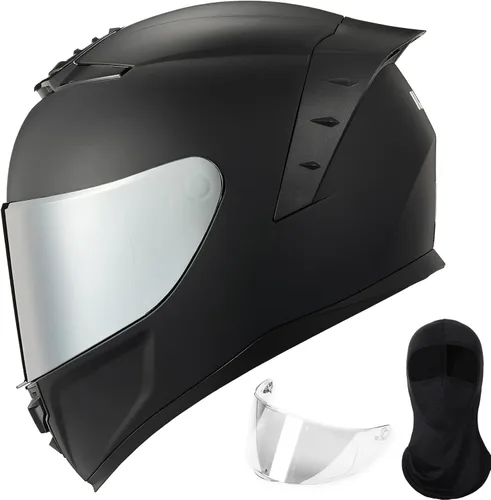 Miniatura 10 de ILM - Cascos de motocicleta de cara completa para hombres y mujeres, para deportes motorizados, moto, calle, carreras, aprobados por DOT