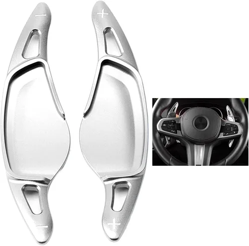 Miniatura 7 de 2 cubiertas de extensión de palanca de cambios de volante para BMW 5er G30 G31 G38 7er G11 G12 3er X3 X4 X5 G01 G20 G02 G05 6er G32 GT Accesorios