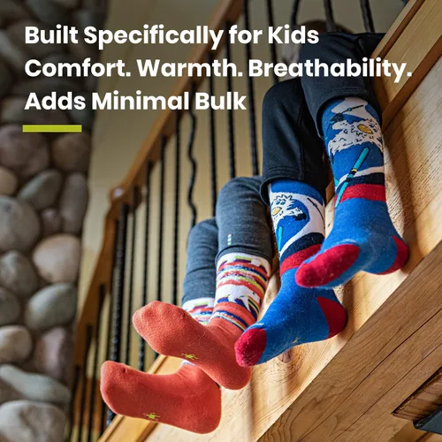 Miniatura 2 de Smartwool Wintersport - Calcetín OTC con patrón de Yeti para niños