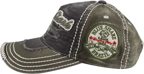 Miniatura 3 de MINAKOLIFE Rock Shark Kingston 1969 Jamaica - Gorra de béisbol vintage envejecida