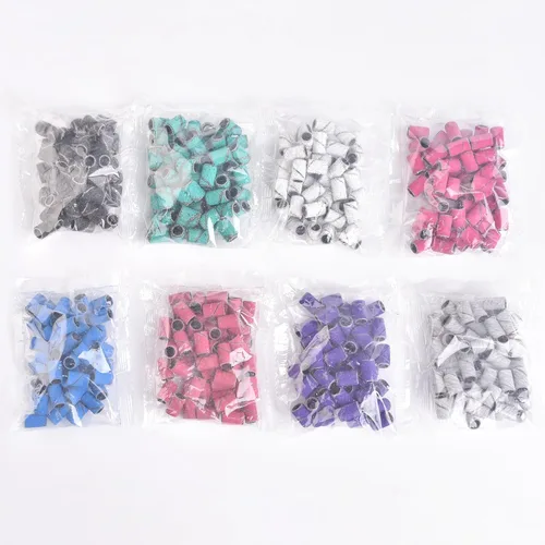 Miniatura 9 de KADS Efile - Bandas de lijado de uñas, 50 unidades, 8 colores, lijadoras de uñas, banda profesional de grano fino mediano con 3/32 pulgadas