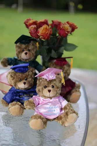 Miniatura 5 de Plushland Peluche de animal, juguetes de 12 pulgadas, regalo para el día de graduación, lo mejor para cualquier graduado de escuela, 12 pulgadas