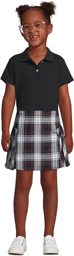 Miniatura 3 de Lands' End Camisa polo de manga corta para niñas de uniforme escolar