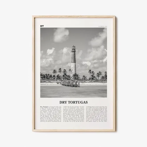 Dry Tortugas National Park Print Black And White, Dry Tortugas Wall Art, Dry Tortugas Poster, Dry Tortugas Photo, Florida, Usa #40