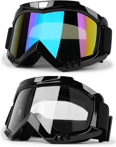 Miniatura 10 de Gafas de Motocross – Gafas MX para ATV, Motocicleta, Snowboard, Dirtbike y Deportes de Motor – Antiniebla, UV400, Antiarañazos, A Prueba de Polvo