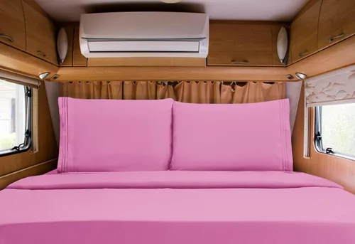 Miniatura 115 de Elegant Comfort - Juego de sábanas de 4 piezas de microfibra, 1500 hilos, sin arrugas, sábana bajera elástica, esquinas tipo bolsillos profundos