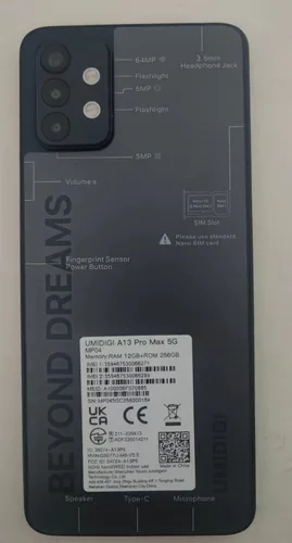Miniatura 8 de UMIDIGI Teléfono inteligente 5G, 12 GB de RAM 256 GB ROM (ampliable a 512 GB) - Pantalla de 6.8 pulgadas 90Hz, cámara de 64 MP - Batería de 5150 mAh