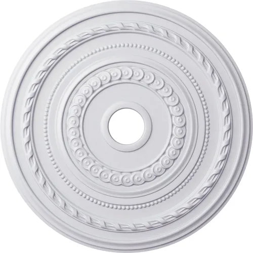 Miniatura 47 de Ekena Millwork CM25COFCS Cole Medallón de Techo, 25 3/8"OD x 3 3/8"ID x 1 3/8"P, pintado a mano Flash Cobre