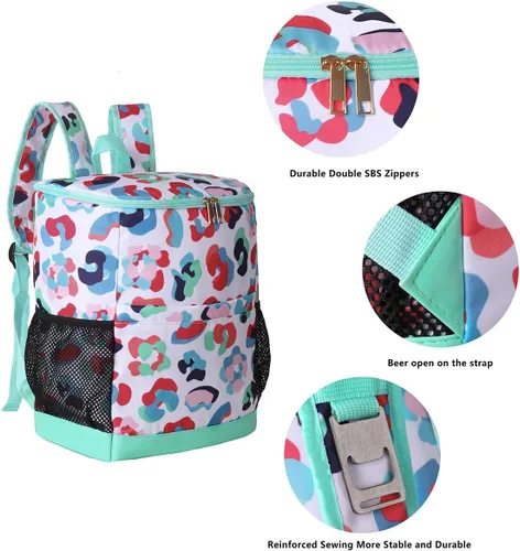 Miniatura 2 de Mochila enfriadora a prueba de fugas para mujer, suave, ligera, enfriadores de hielo para camping, senderismo, picnic