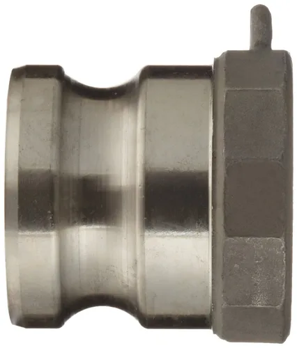 Miniatura 2 de Dixon 100-A-SS Acero Inoxidable 316 Boss-Lock Tipo A Leva y Ranura Manguera de Acoplamiento, Enchufe de 1" x 1" NPT Hembra