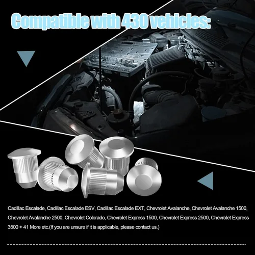 Miniatura 5 de 12 pines de guía de leva de alineación mejorados K6716 - Pasadores de perno de curvatura compatibles con Cadillac Escalade/Chevrolet/GMC/Hummer/Isuzu