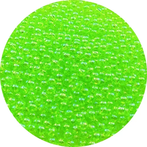 Miniatura 62 de 2000 cuentas redondas acrílicas de 0.157 pulgadas (0.157 in), cuentas espaciadoras de colores AB con agujero para bricolaje, pulseras, collares