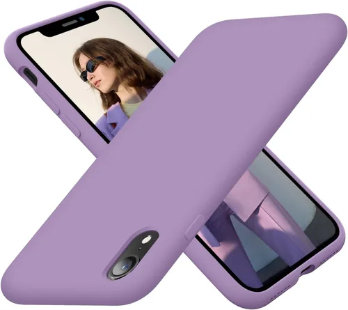 Miniatura 9 de Cordking - Carcasas para iPhone XR, de silicona muy delgada, a prueba de golpes, con forro de microfibra suave a prueba de rayones, de 6.1 pulgadas