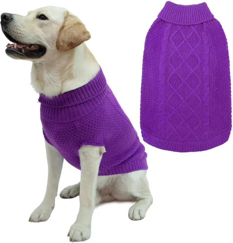 Miniatura 56 de Mihachi Suéteres para Perros Pequeños y Medianos Niña o Niño, Camisa Cálida y Suave para Perros, Abrigo para Perros para Clima Frío con Cuello