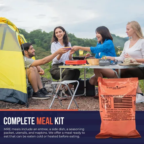 Miniatura 5 de The Wornick Company - Raciones listas para comer (MRE), 1 caja de raciones humanitarias excedentes militares estadounidenses, FEMA, paquete de 10/20