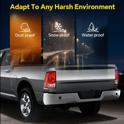 Miniatura 6 de GRAND ORANGE Conjunto de luces traseras para Dodge Ram 1500 2009-2018; compatible con Dodge Ram 2500 2010-2018, luces traseras del lado