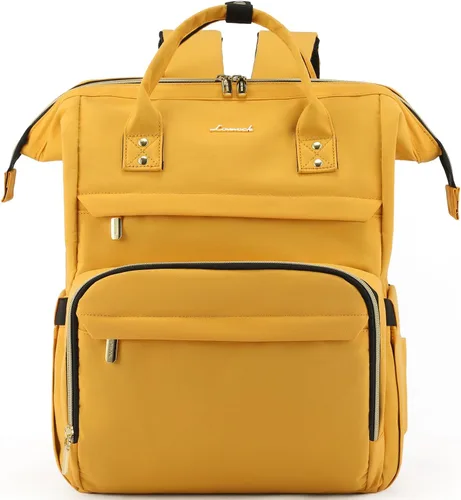 Miniatura 9 de LOVEVOOK - Mochila de 17 pulgadas para laptop para mujer, mochila grande de viaje y para computadora con puerto de carga USB, mochila antirrobo