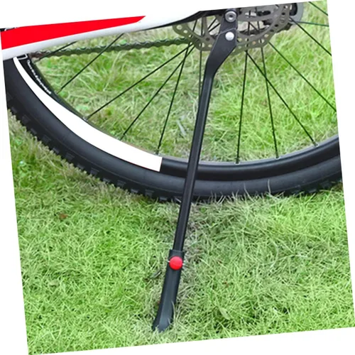 Miniatura 6 de Kisangel Accesorios de bicicleta de montaña Aleación de aluminio Kickstand Bike Kickstand Soporte lateral telescópico Pies antideslizantes Ajuste