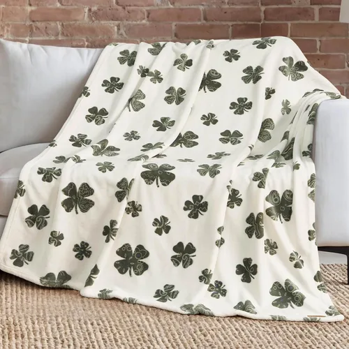 Miniatura 32 de Lucky Brand Camper Plaid Verde Oliva 50"x70" Manta de Felpa Acogedora - Manta de Microfibra Premium para Comodidad y Estilo Lujosos