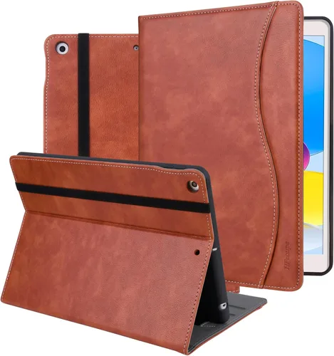 Miniatura 11 de HFcoupe Funda 10.2 para iPad 2021 de 9ª generación, iPad 2020 de 8ª generación y iPad de 7ª generación 2019, funda protectora de cuero con múltiples