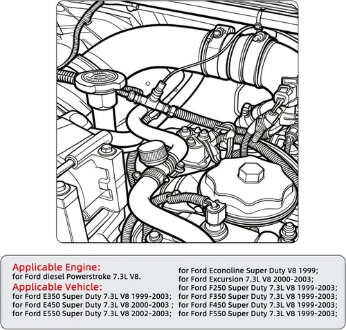 Miniatura 3 de Tapa de filtro de combustible de aluminio Billet Compatible con Ford 7.3L V8 diésel para F250 F350 F450 F550 E350 E450 E550 Fuel Bowl 1831193C91