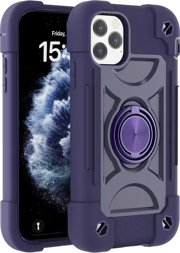 Miniatura 56 de MARKILL Funda compatible con iPhone Air de 6.5 pulgadas 2025 con soporte de anillo giratorio de 360 grados, protección contra caídas de grado