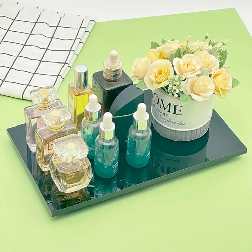 Miniatura 7 de Soporte de pedestal de jabón acrílico para encimera de baño de cocina, color negro