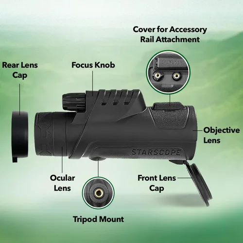 Miniatura 3 de Starscope Paquete de telescopio monocular para teléfono inteligente Pro – Monoculares de 10 x 42 pulgadas para adultos de alta potencia