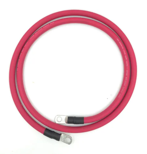 Cables de batería de calibre 4 AWG totalmente montados, longitudes de 1-15 pies, cable positivo o negativo, cables de repuesto de batería de cobre