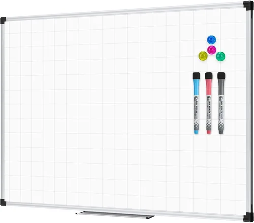 Miniatura 16 de XBoard Pizarra blanca magnética de borrado en seco de 24 x 18 pulgadas, pizarra blanca de doble cara para pared con bandeja de marcadores, tablero