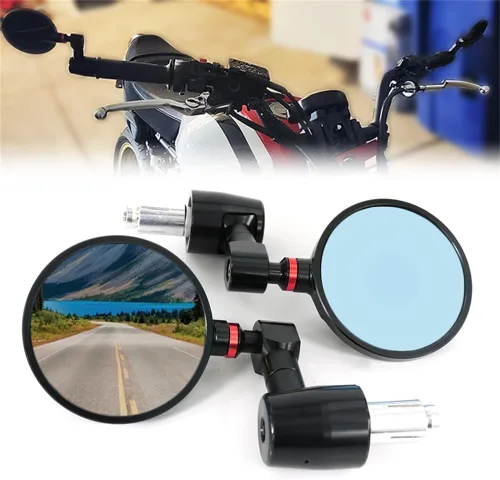 Miniatura 8 de Xitomer Espejo de extremo de barra universal para MT-07 FZ07 Espejo retrovisor apto para MT-09 FZ-09 MT-10 2017 2018 2019 2020 2021 2022 Espejo