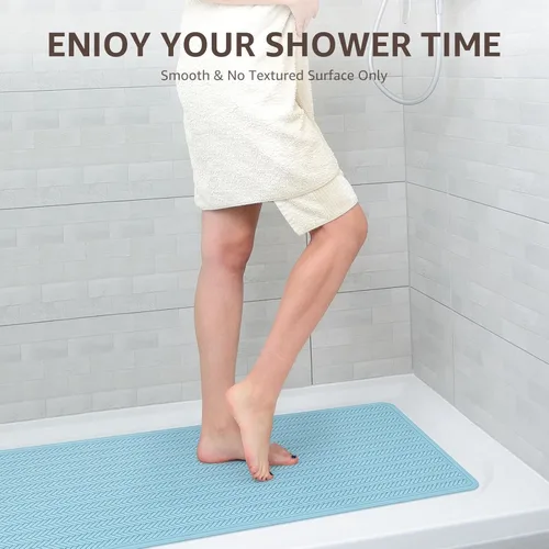 Miniatura 7 de OTHWAY Alfombra de Bañera Antideslizante, Alfombra de Baño de Goma Extra Larga para Bañera, Lavable a Máquina, Tapete Antideslizante para Ducha