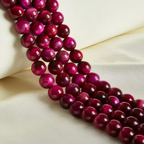 Miniatura 18 de 35 cuentas de piedra natural de 10 mm de turquesa roja, cuentas redondas sueltas para hacer joyas Rojo turquesa