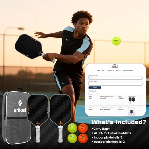 Miniatura 6 de Paletas de pickleball Srikel, pala de pickleball de fibra de carbono Raw T700, núcleo de polímero de poder de 16mm, raquetas profesionales para gran