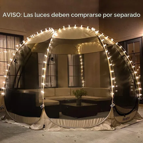 Miniatura 9 de Alvantor Tienda de campaña desplegable para casa, cenador instantáneo al aire libre con mosquitera y protección solar UPF 50+, refugio portátil