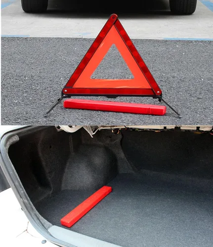 Miniatura 6 de KAFEEK Triángulo de advertencia reflectante para vehículos, kit de triángulo de seguridad en carretera de advertencia de emergencia, visibilidad