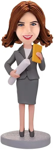 Miniatura 22 de Bobblehead personalizada para mujer, figura personalizada de Lady Boss de la foto, regalo de empoderamiento para mujeres, decoración de escritorio