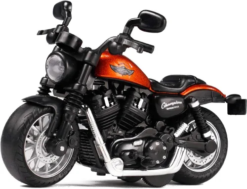 Mini Motocicleta de Juguete - Autos de Juguete de Retroceso con Sonido y Luz, Motocicletas de Juguete para Niños Pequeños, Juguetes de Motocicleta