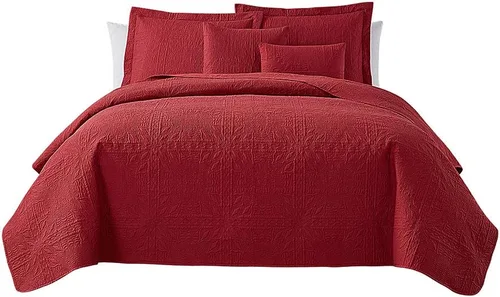 Miniatura 42 de Clara Clark Quilts Tamaño Twin - Juego de Cubrecama Colcha para Todas las Estaciones, Tejido Pinsonic Juego de Ropa de Cama Ligera - Juego