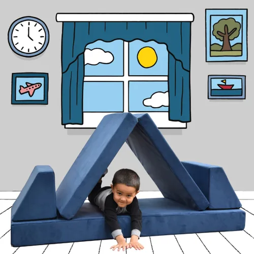 Miniatura 2 de Children's Factory The Whatsit CF349-070 - Sofá o 2 sillas para niños, azul marino, CF349-070, muebles de dormitorio para niños y adolescentes, sofá