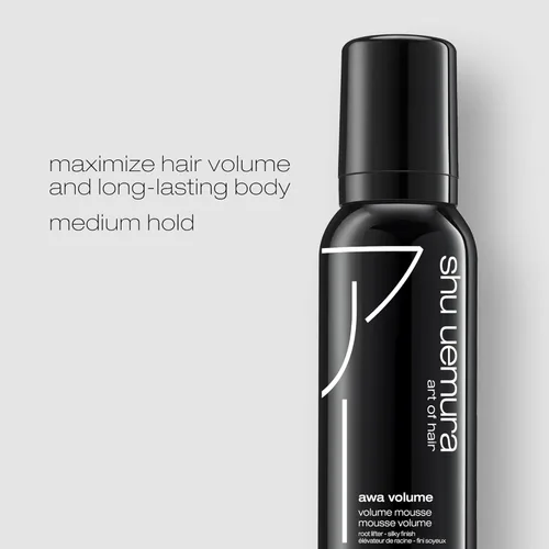 Miniatura 2 de shu uemura art of hair Awa - Mousse voluminizador de volumen para cabello fino, añade volumen máximo y cuerpo duradero, con control flexible