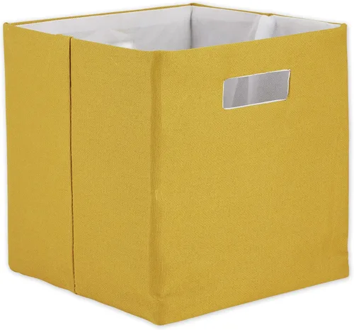 Miniatura 14 de DII Cubo de almacenamiento plegable de poliéster, sólido, ligero y duradero, cuadrado pequeño, 11x11x11 pulgadas, aguamarina