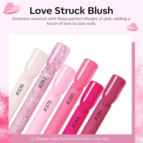Miniatura 3 de Modelones Polvo acrílico rosa de 6 colores, kit de polvo de uñas acrílico neón con purpurina de verano, polvo de uñas acrílico para el día de San