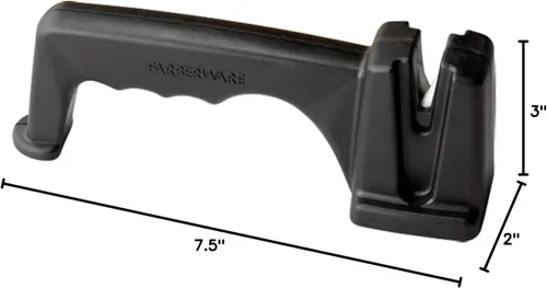 Miniatura 3 de Farberware Afilador de cuchillos de mesa, negro, 7.5 pulgadas