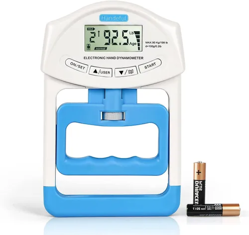 Miniatura 13 de Handeful Grip Strength Tester Trainer - Dynamometer Handgrip Measurer Meter, Handheld Strengthener Exerciser for Sports, School, and Home Use