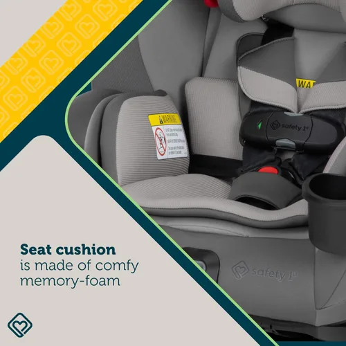 Miniatura 8 de Safety 1st EverSlim - Asiento de automóvil convertible 4 en 1, clip de pecho SecureTech, ultra delgado, 4 modos de bebé a refuerzo, asiento