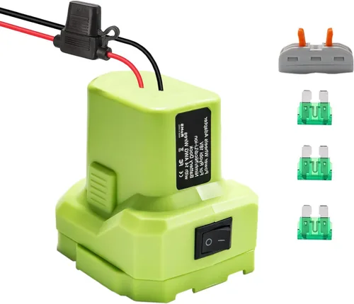 Power Wheels - Adaptador de batería para Ryobi 18V P108 P107 P102 P100 batería de iones de litio y Ni-Cd, fusible de 30 A, terminales de cable y
