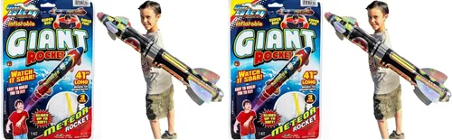 Miniatura 8 de JA-RU Juguete inflable gigante de 41 pulgadas (1 unidad), decoración de fiesta temática espacial para niños. Accesorios inflables para piscina.