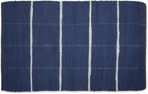 Miniatura 12 de DII Modern Farmhouse - Alfombra Chindi de algodón, 26 x 40 pulgadas, color negro y crema