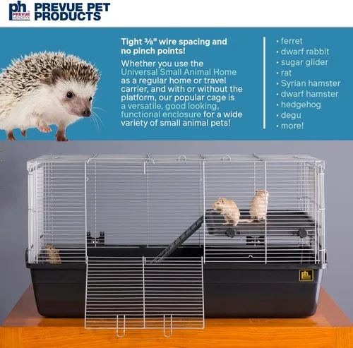 Miniatura 2 de Prevue Pet Products 528 Hogar Universal para Mascotas Pequeñas, Gris Oscuro
